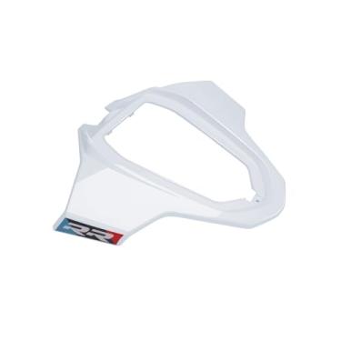 Imagem de GZDLMOTO Kit de carenagem de capa de assento traseiro de passageiro traseiro de fibra de carbono ABS para B-MW S1000RR M1000RR 2023 2024, acessórios de motocicleta (branco)