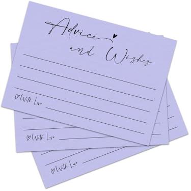 Imagem de 30 cartões de conselhos e desejos, cartões de conselhos de casamento minimalistas, cartão de conselhos de 10 x 15 cm, ideias para lista de presentes de casamento, cartões de conselhos para chá de