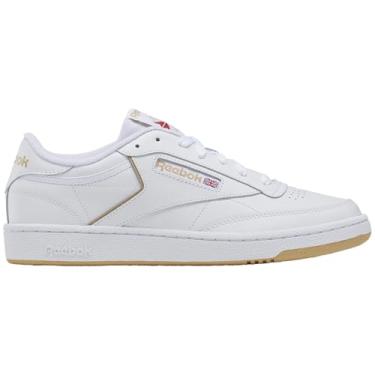 Imagem de Reebok Tênis masculino Club C 85 Vintage, Branco/vermelho piscante, 6