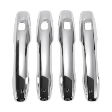 Imagem de Motoforti Acabamento da tampa da maçaneta da porta do carro, tampa do puxador da porta lateral, para Volvo XC60 2018, ABS prateado 1 conjunto