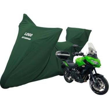 Imagem de Capa Proteger Moto Compatível Com Kawasaki Versys 650 Com Bauleto Top Case (Verde)