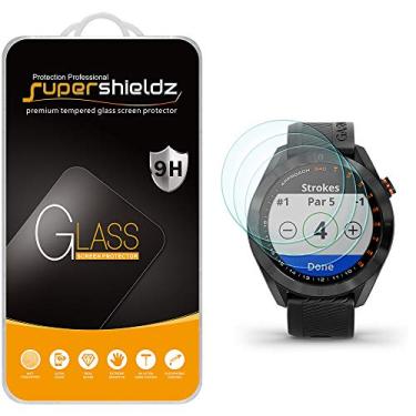 Imagem de (Pacote com 3) Protetor de tela de vidro temperado Supershieldz projetado para Garmin Approach S40, antiarranhões, sem bolhas