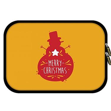 Imagem de AMZER Capa de neoprene designer de 8,5 polegadas para tablet, iPad, Fire HD 8 com 5 peças de kit de limpeza de tela e organizador de fone de ouvido - muito feliz natal (AMZ501040103001)