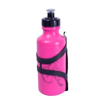 Imagem de GARRAFA COM SUPORTE - 500ml - IMPORTADO, ROSA, UNI