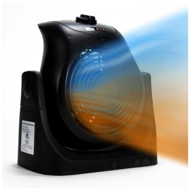 Imagem de Aquecedor Elétrico 2 em 1 com Função de Ventilador e Dupla Poência 750W, 1500W, 110v, AMAZE HEATER, Preto