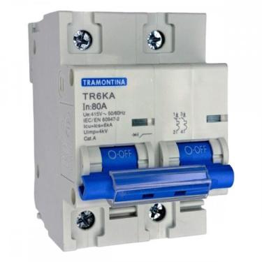 Imagem de Disjuntor Tramontina ''Din'' Bipolar 80A. C - TRAMONTINA ELETRIK