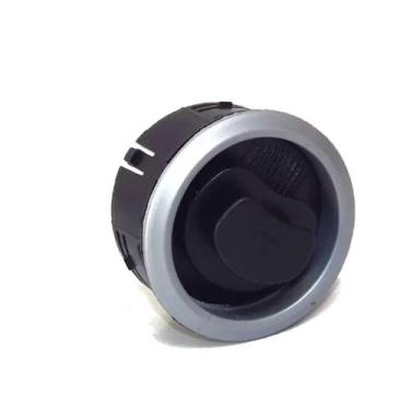 Imagem de 12 Difusor De Ar Central Lateral Prata Com Suporte- Kit2143 - Jahu