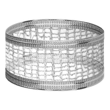 Imagem de 30m Fita Natal Tela Aramada Prata 50mm X 3rolos = 30metros - Fitas Reg