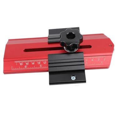 Imagem de Tabellaw Jig de Alumínio Fino Gabarito, Guia de Gabinete de Liga de Gabarito de Gabarito de Gabarito para o Localizador de Corte Conveniente de Medição de Precisão de Madeira,