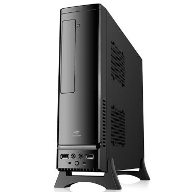Imagem de Gabinete C3TECH Slimdesk, Fonte 200W, USB 2.0, Micro ATX, Preto - DT-100V2BK