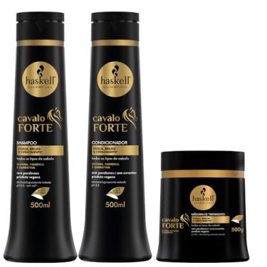 Imagem de Kit Shampoo Concionador e Máscara Cavalo Forte 500ml