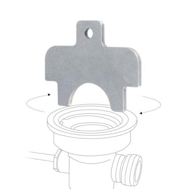 Imagem de Phivan Ferramenta de drenagem de resíduos para pias de cozinha comerciais de 3 níveis - Ferramenta de drenagem de pia comercial de aço inoxidável Ferramenta de drenagem de encanamento para instalação
