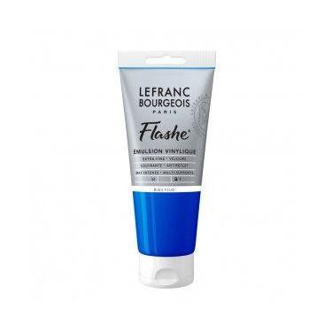 Imagem de Tinta Acrílica Lefranc Bourgeois Flashe 80ml S3 083 Fluorescent Blue -