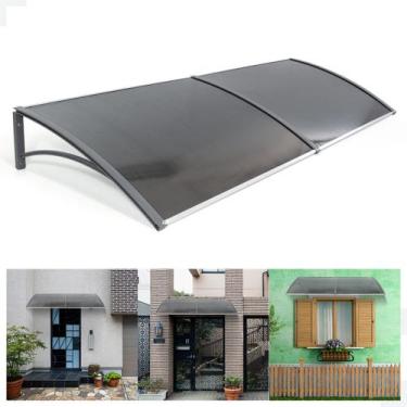 Imagem de Toldo Policarbonato Versátil 1.2mx0.50m Cinza com Fumê - Atacadao Casa