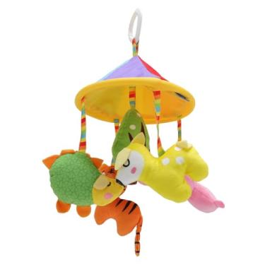 Imagem de Premium Plush Baby Crib Mobile Songencing Stroller Toy Com Formas Diversas, Ideal para o Jogo de Brincadeira Infantil