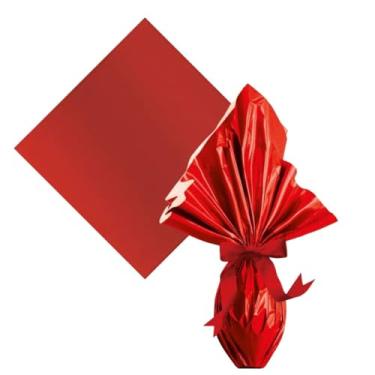 Imagem de Embalagem Rápida Metalizada Ovo Páscoa 350g a 500g - 25 Un| Carber Embalagens - Design Brilhante e Funcional (Vermelho)