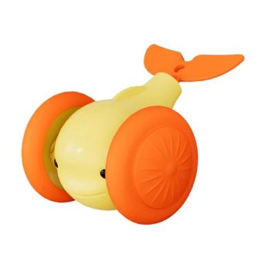 Imagem de Generic Brinquedos de gatos para gatos internos Carro de baleia para gatos internos automáticos Vivid Robot Gadget Breca elétrica Teaser Stick para jogo de, Amarelo