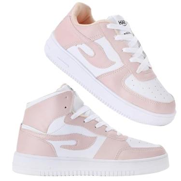 Imagem de Dois Pares Tenis Infantil Menino e Menina Volta as Aulas Hart Star (BOTINHA BRANCA NUDE + TENIS BRANCO NUDE, BR, Criança de 9 a 12 anos, Numérico, 31)