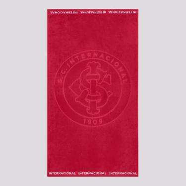 Imagem de Toalha De Banho Bouton Internacional Jacquard Vermelha, Único