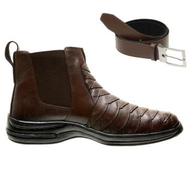 Imagem de Coturno Casual Masculino Super Esportiva Resistente Bota Robusta Confo