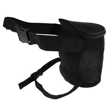 Imagem de Simhoa Bolsa de neoprene de 3 mm para mergulho, bolsa de malha com zíper, formato de cilindro preto