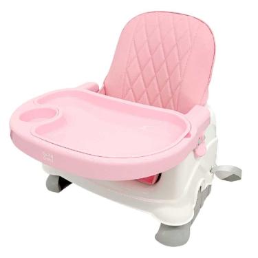 Imagem de Cadeira Alimentação Portátil 3 Posições Altura até 23Kg Rosa