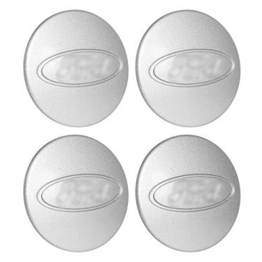 Imagem de Jogo Calota Meio Tampa Roda Ford Fiesta Focus Cromada 70mm - RRT