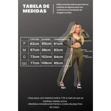Imagem de Legging Suplex Cós Alto - Viva Vida Fitness, P, Verde militar