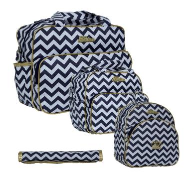 Imagem de Kit Maternidade Bolsa Mochila Mala de Menina Luxo Lançamento