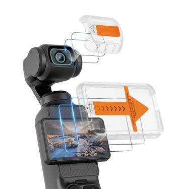 Imagem de Tomat Protetor de tela Autofilmaid para DJI Pocket 3 HD de vidro temperado atualizado para DJI Osmo Pocket 3 Creator Combo Acessórios