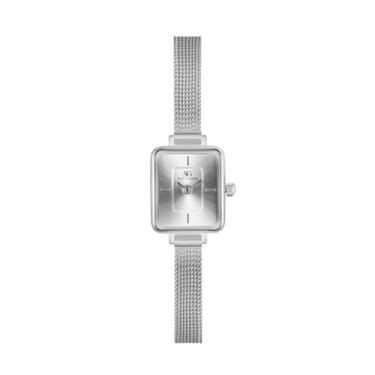 Imagem de Relógio Feminino Quadrado Prata Square Mini Harlem Full Silve Saint Germain