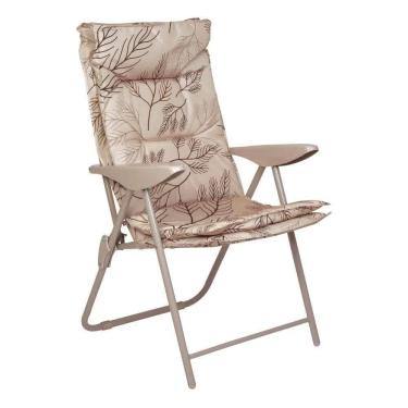 Imagem de Poltrona Estofada Camping Kairos até 120kg Floral 409007 MOR