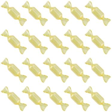 Imagem de SOFPLATE 20 peças de caixa de joias em forma de doce, mini caixas de anel de plástico transparente amarelo pequeno sobremesa contas bugiganga caixa de armazenamento de viagem recipientes para joias