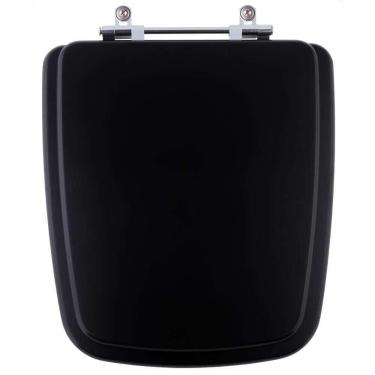 Imagem de Assento Sanitário Poliester Boss Matte Black Preto Matte Para Vaso Incepa