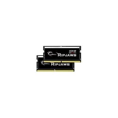 Imagem de Memória para Notebook G.Skill Ripjaws 64GB (2x32GB), DDR5, 5600 MHz, 262-Pin, SO-DIMM, Preto - F5-5600S4645A32GX2-RS