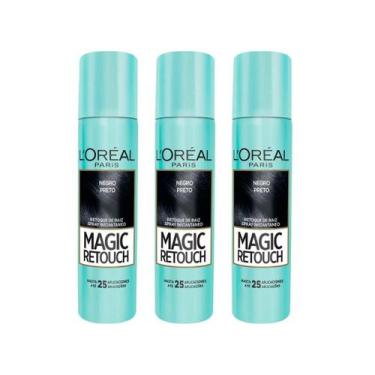 Imagem de Kit Com 3 Retoque De Raiz Magic Retouch Loréal Em Spray - L'Oréal Pari
