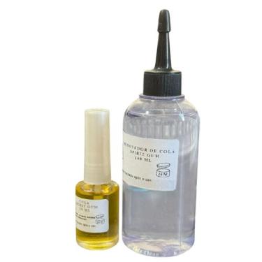 Imagem de Kit Cola verniz Spirit Gum 10ml resistente + removedor 100ml - Lynx pr