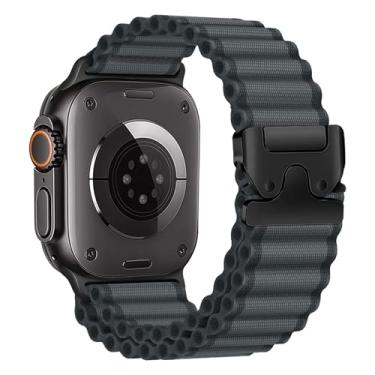 Imagem de Pulseira Alpine Loop para Apple Watch Ultra 2/Ultra para homens de 49 mm, 46 mm, 45 mm, 44 mm, 42 mm, 41 mm, 40 mm e 38 mm, pulseira esportiva de nylon com fivela paraquedas para iWatch séries 10 9, 8
