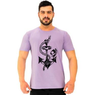 Imagem de Camiseta Tradicional Manga Curta MXD Conceito Âncora Marinha, Lilás, P