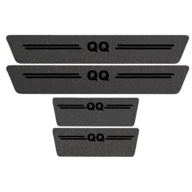 Imagem de Kit Soleira Protetora Porta Premium Black PVC - QQ - Jhow Adesivos