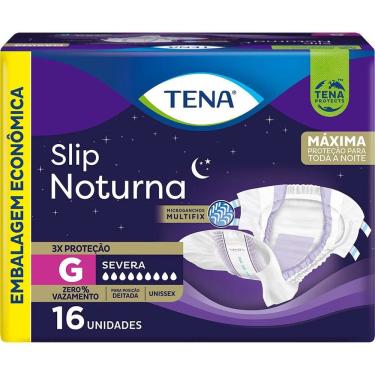 Imagem de Fralda Geriátrica Tena Slip Noturna G Máxima Proteção 16 Unidades