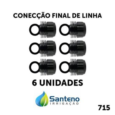 Imagem de Kit 6 Unidades Final De Linha Para Mangueiras Santeno, final de Linha