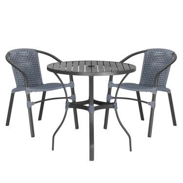 Imagem de 02 Cadeiras Floripa e Mesa Roma Trama 