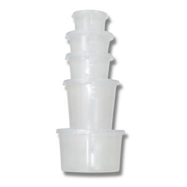 Imagem de Kit 10 Pacotes Pote Redondo 350ml c/Tampa RioPlastic – 25 Unidades cada – Total 250