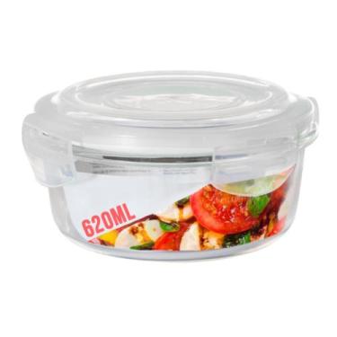 Imagem de Pote Hermetico 620ml Redondo de Vidro Microondas Multiuso - QUALITY HO