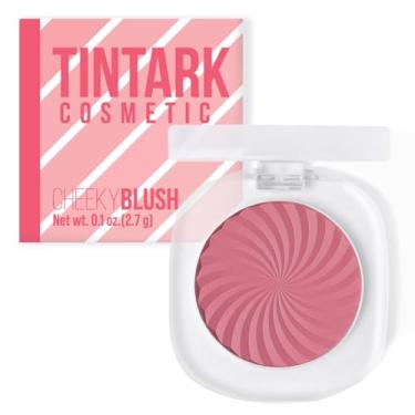 Imagem de Tintark Blush Compacto Cheeky Para Bochechas, Paleta De Sem Talco, Maquiagem Em Pó Matte, Natural E Saudável, Rosa-Malva, Magenta Vermelho-Pêssego, Crueldade Vegana