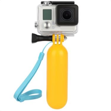 Imagem de Bastão Boia Flutuante Bobber Floaty Para Câmera de Ação GoPro Mergulho Mar Vídeos Subaquáticos Acessório Compatível Antiafunda Estabilizador Portátil Leve Alta Visibilidade Esporte Aquático