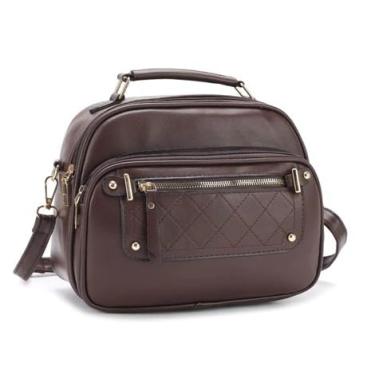 Imagem de Bolsa Feminina Com Alça Lateral Transversal Coffee