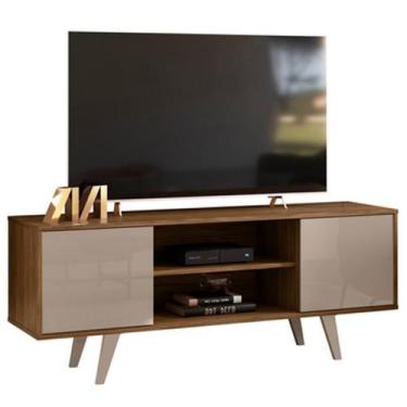Imagem de Rack Para Tv 55 Pol 2 Portas 136 cm Lisboa Fendi Naturale MADETEC, Fen