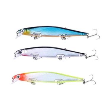 Imagem de Isca Artificial Laser Hard Minnow 13g 11cm Com Olhos 3D, Ação Lenta E 